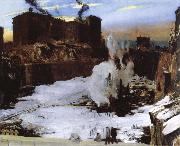 George Bellows pennsylvania station excavation France oil painting artist